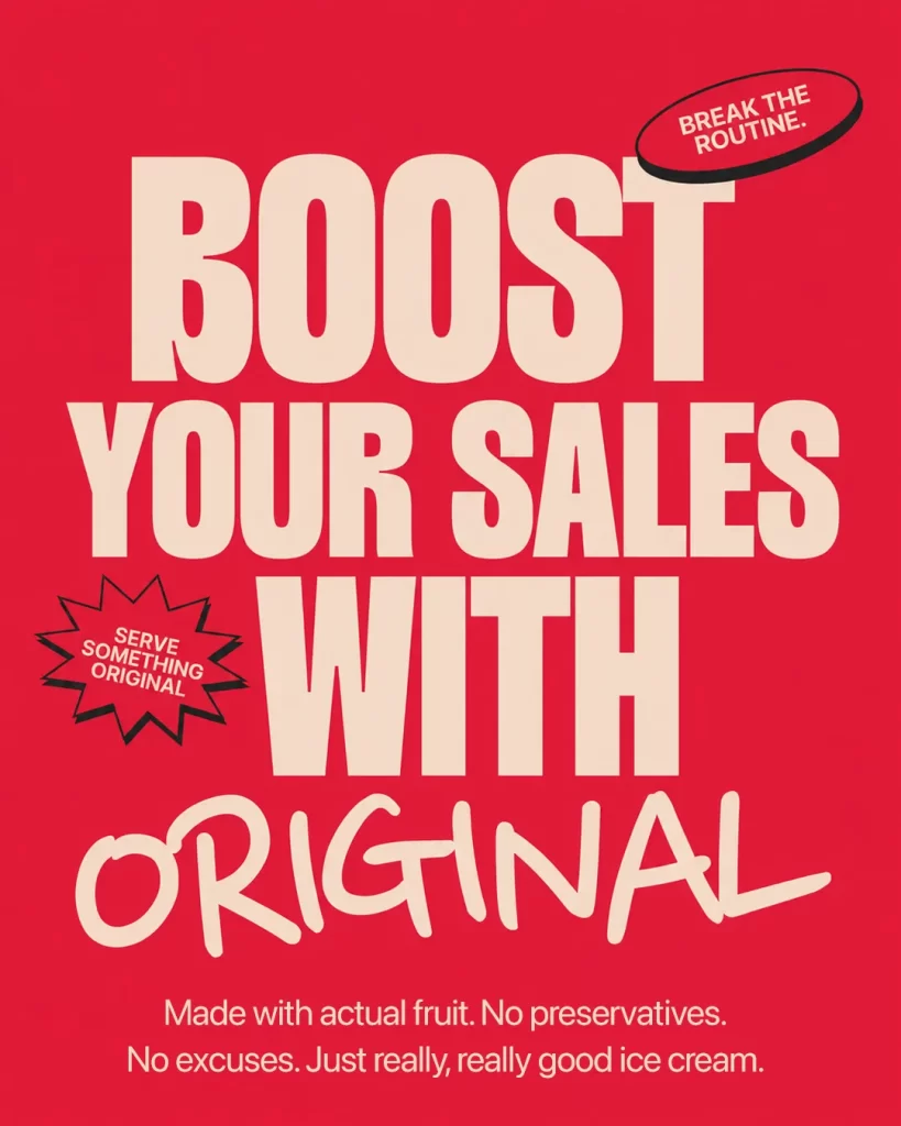 Boost your sales with original banner